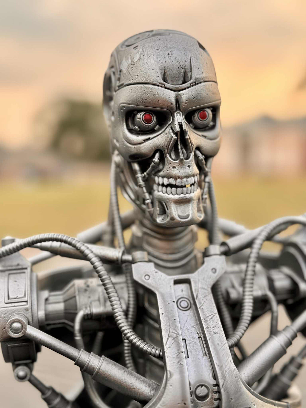 8k Resin 3D Printed T - 800 Bust