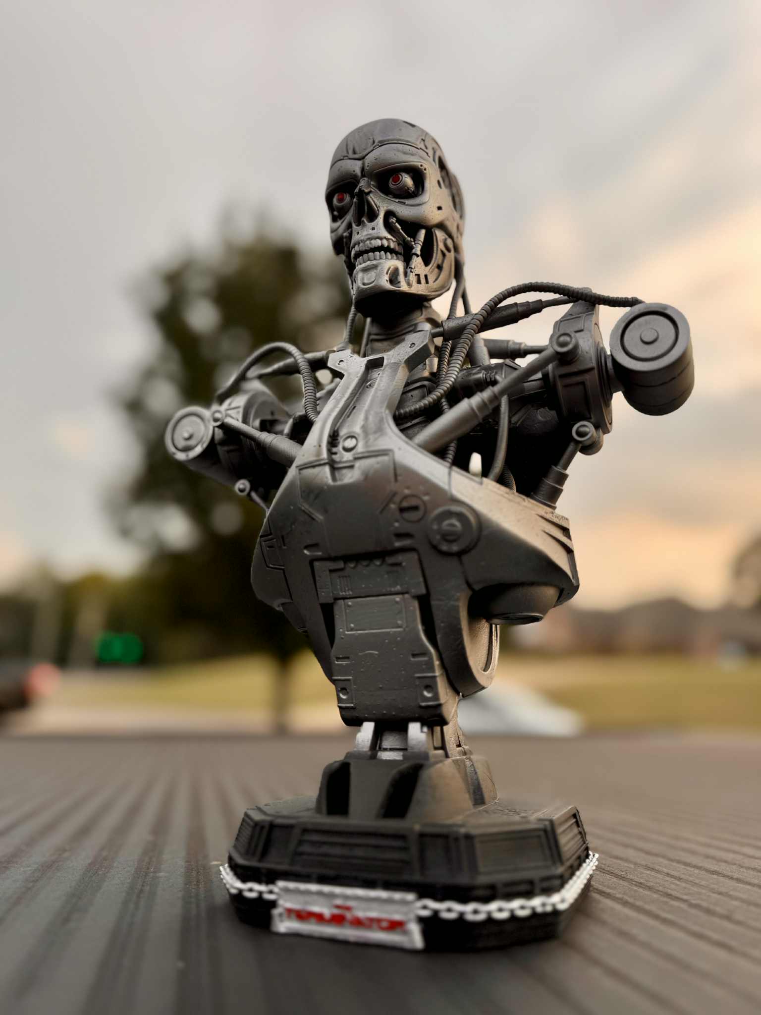 8k Resin 3D Printed T - 800 Bust