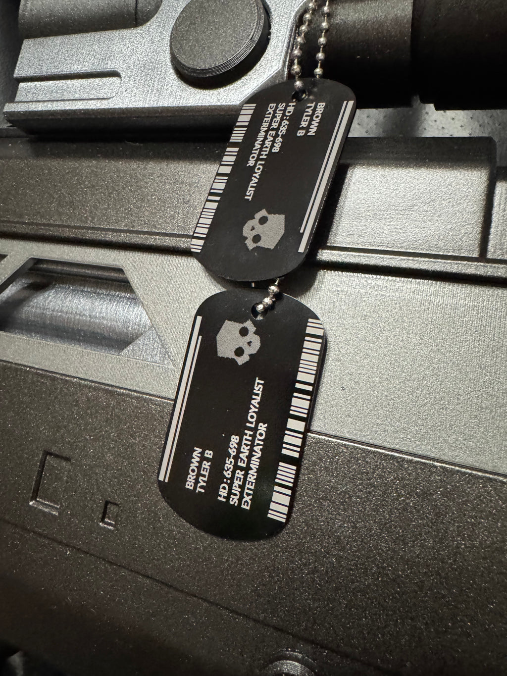 Helldiver 2 Inspired Dog Tags
