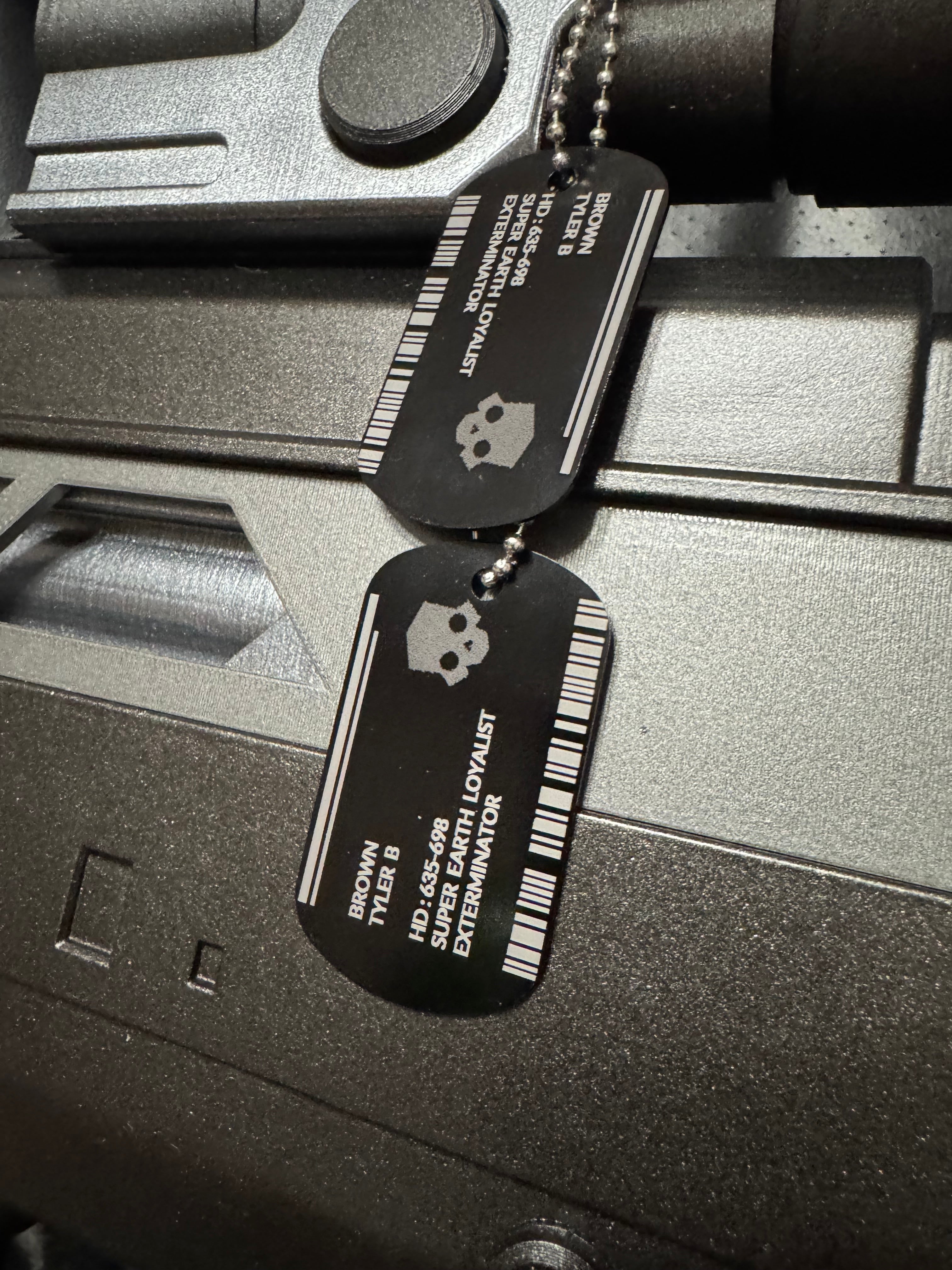 Helldiver 2 Inspired Dog Tags