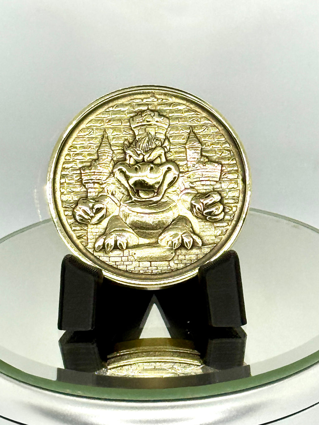 EDC Bowser Inspired Brass Coin