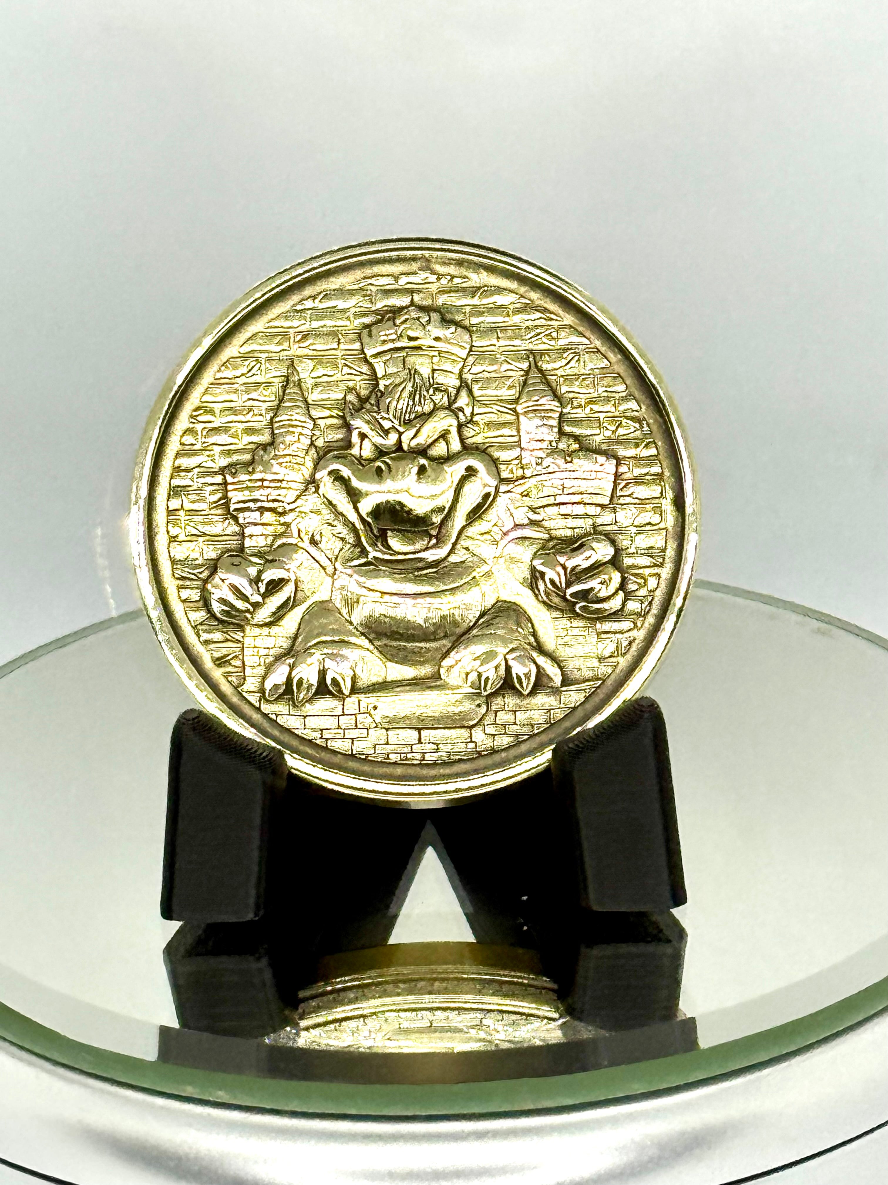 EDC Bowser Inspired Brass Coin