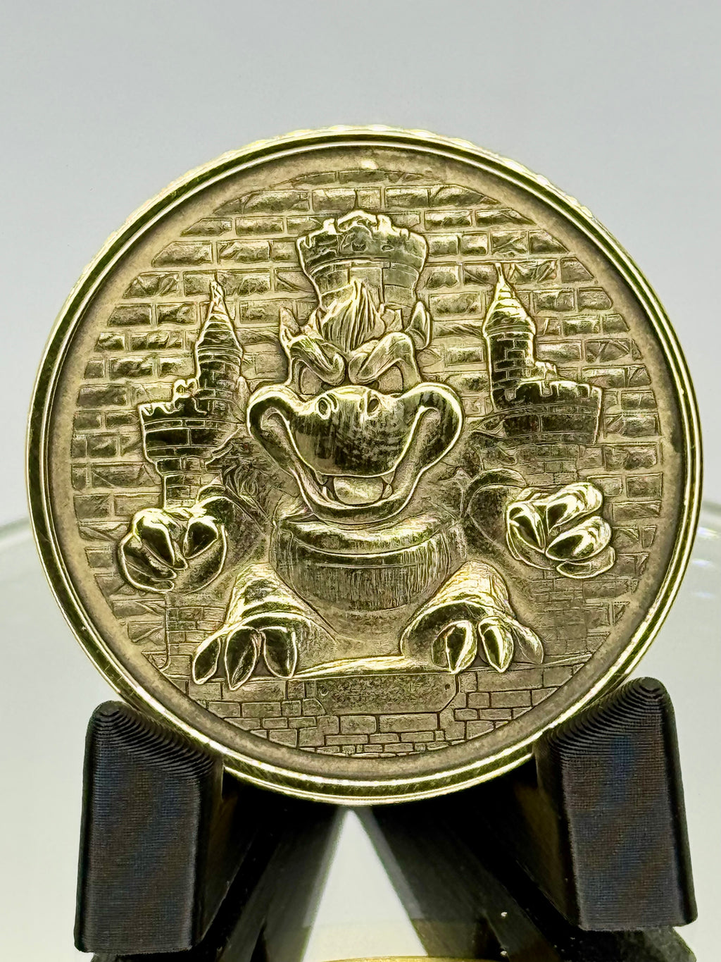 EDC Bowser Inspired Brass Coin