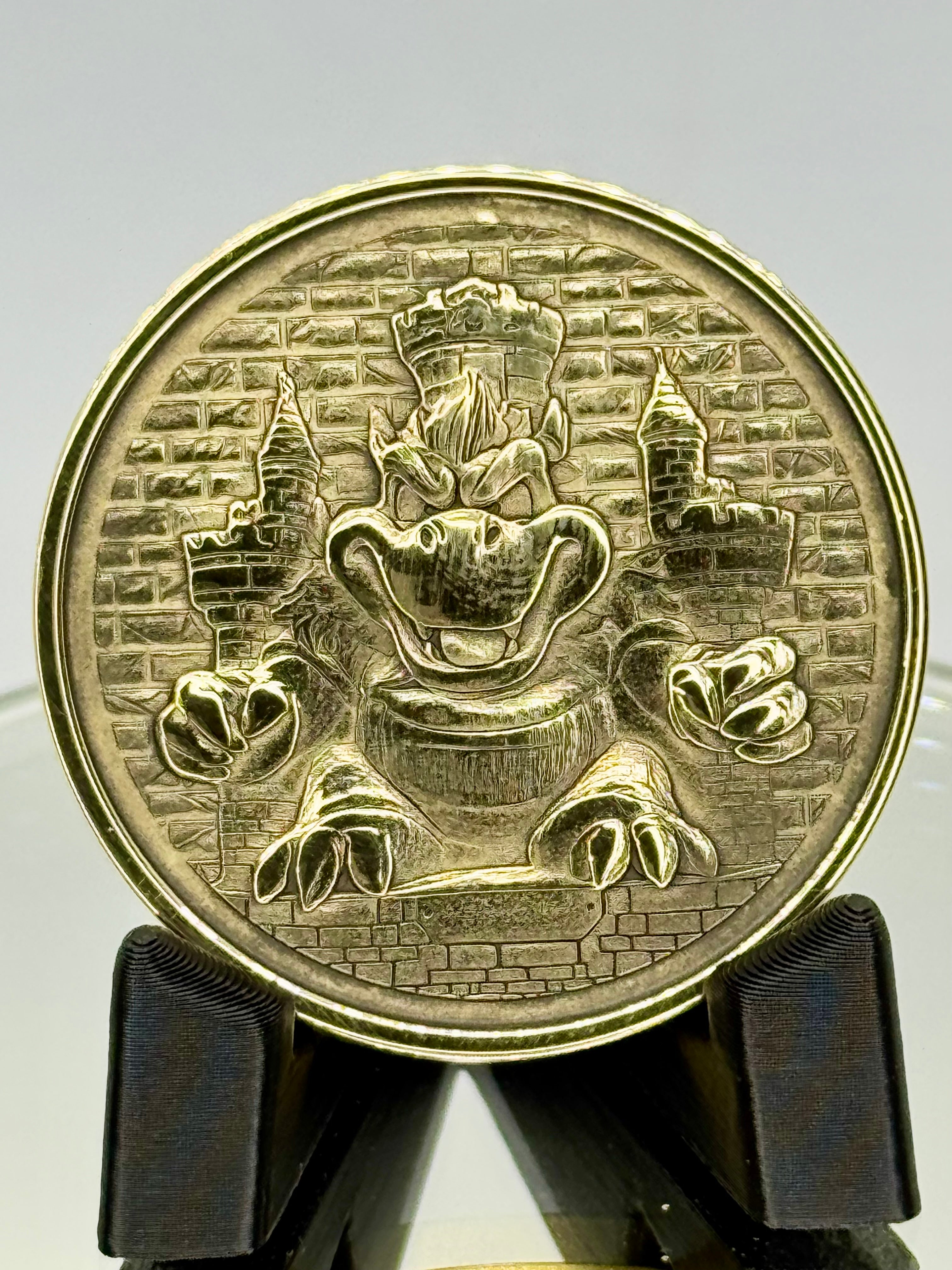 EDC Bowser Inspired Brass Coin