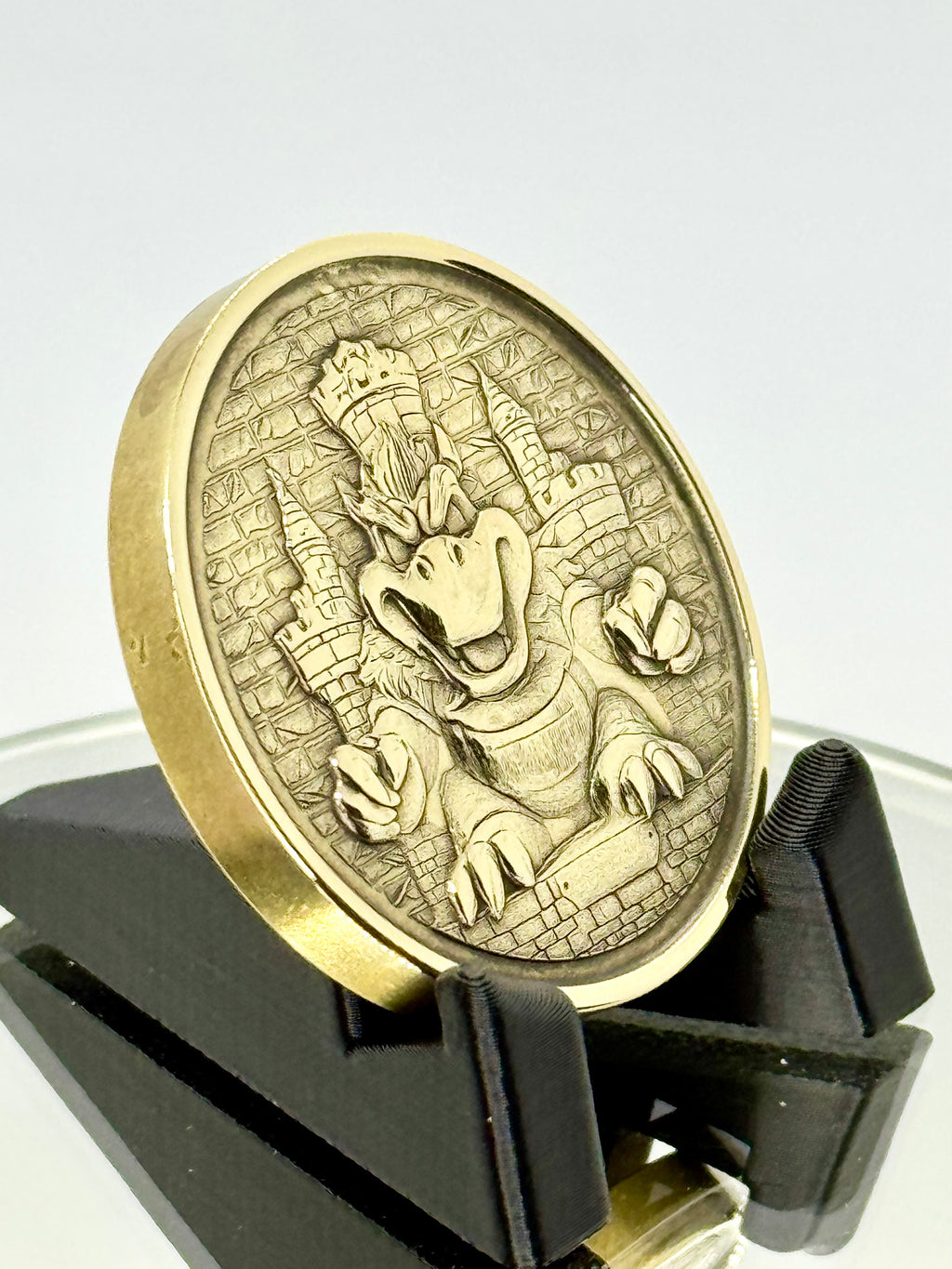 EDC Bowser Inspired Brass Coin