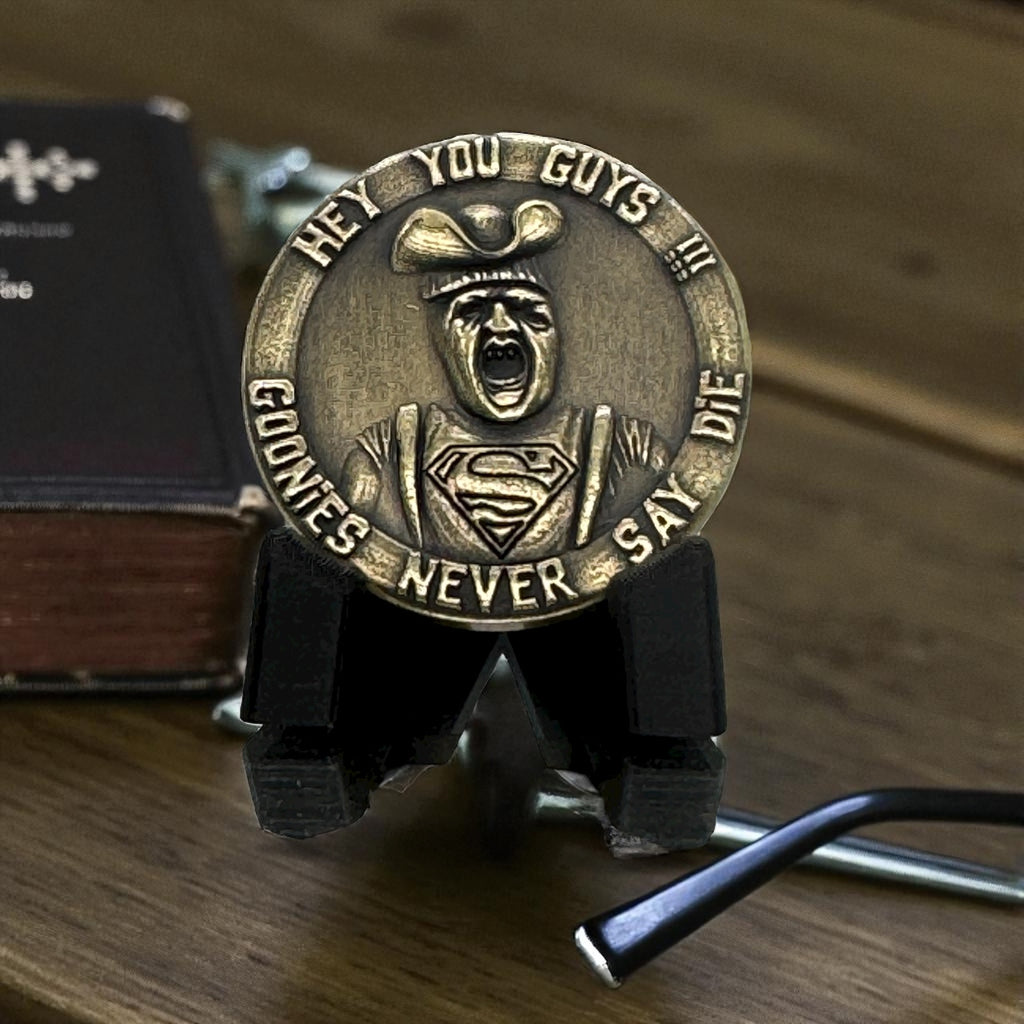 EDC Brass Goonies Inspired Worry Coin With FREE Personalized Inscription