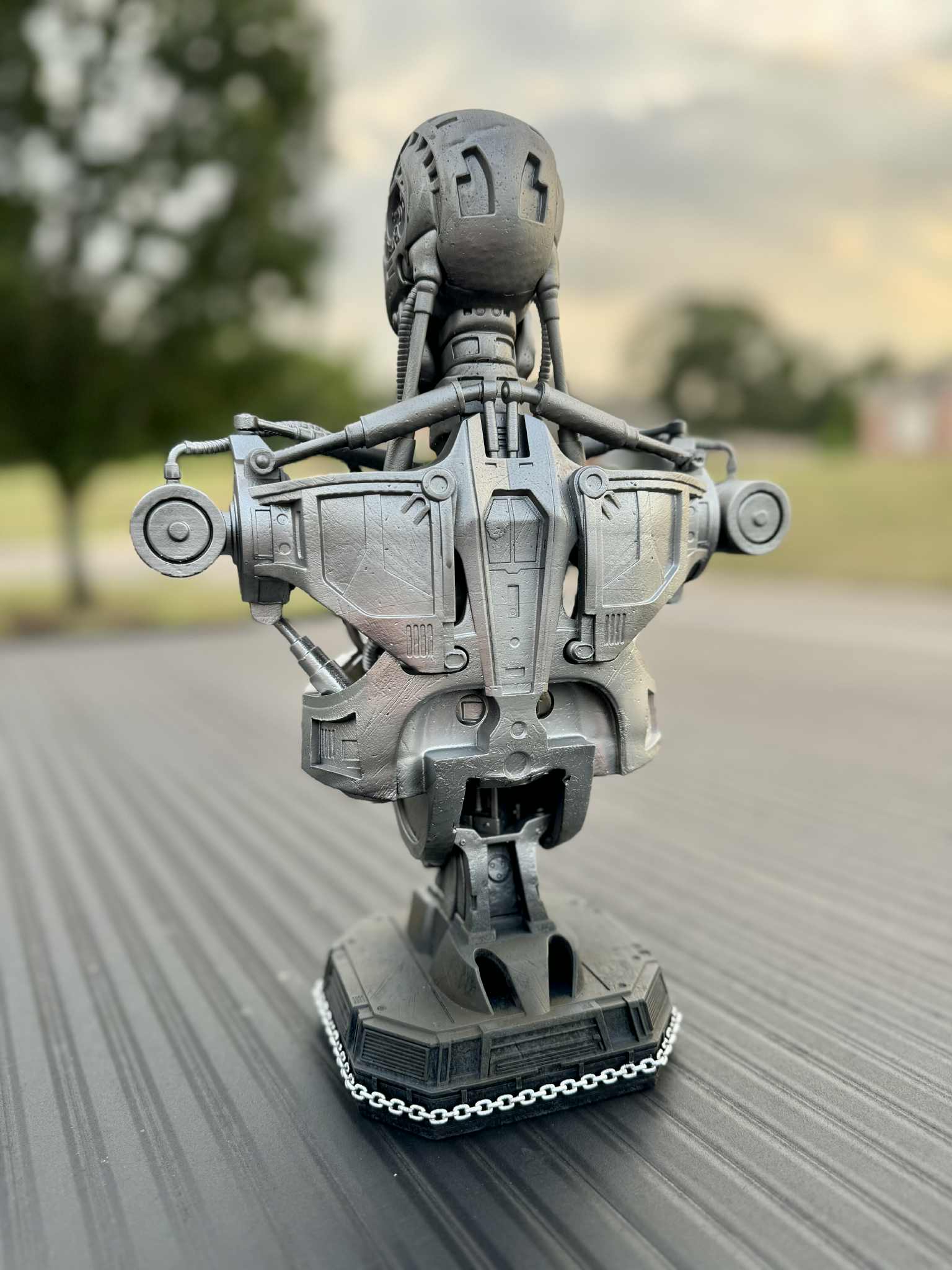 8k Resin 3D Printed T - 800 Bust