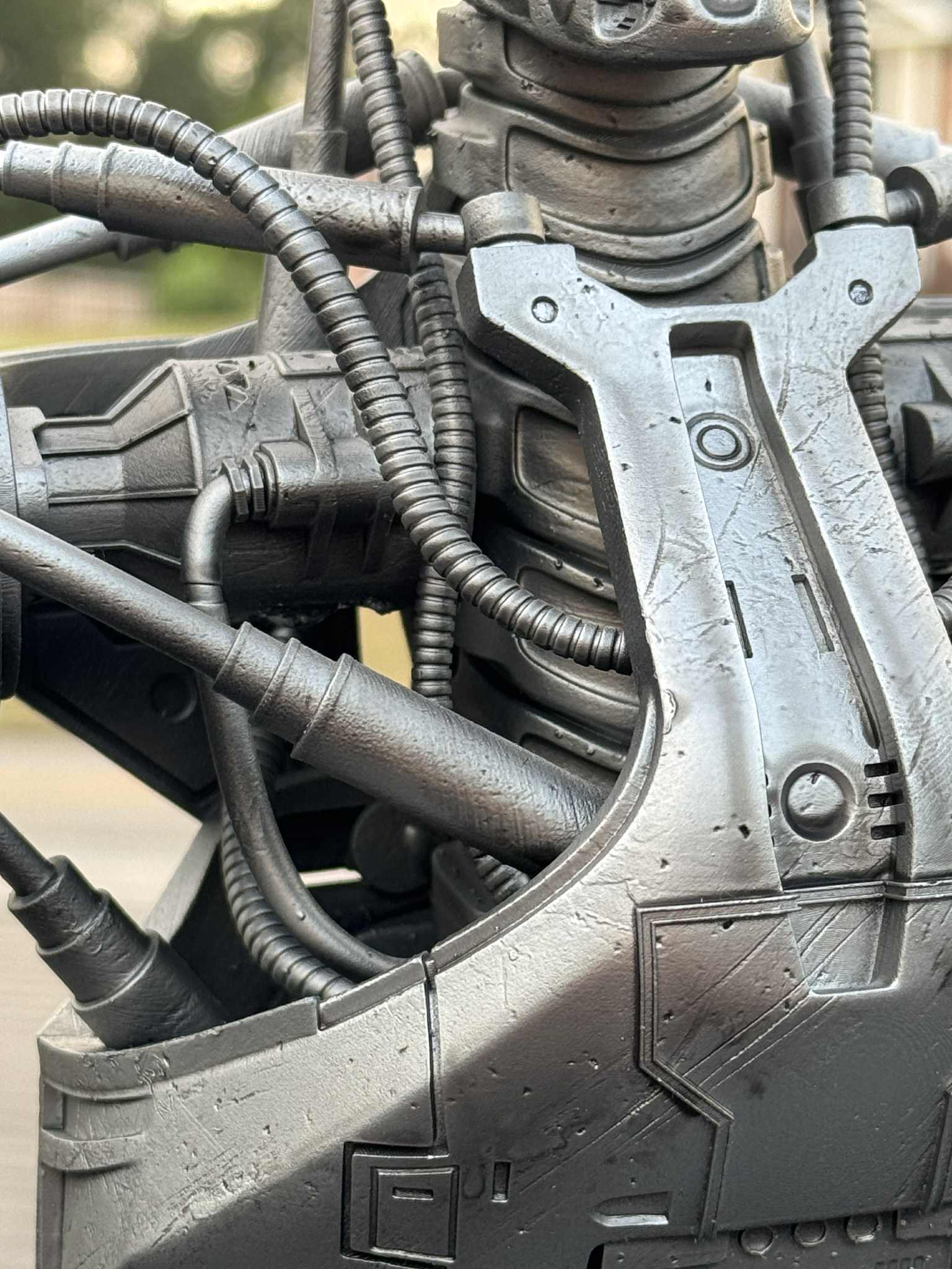 8k Resin 3D Printed T - 800 Bust