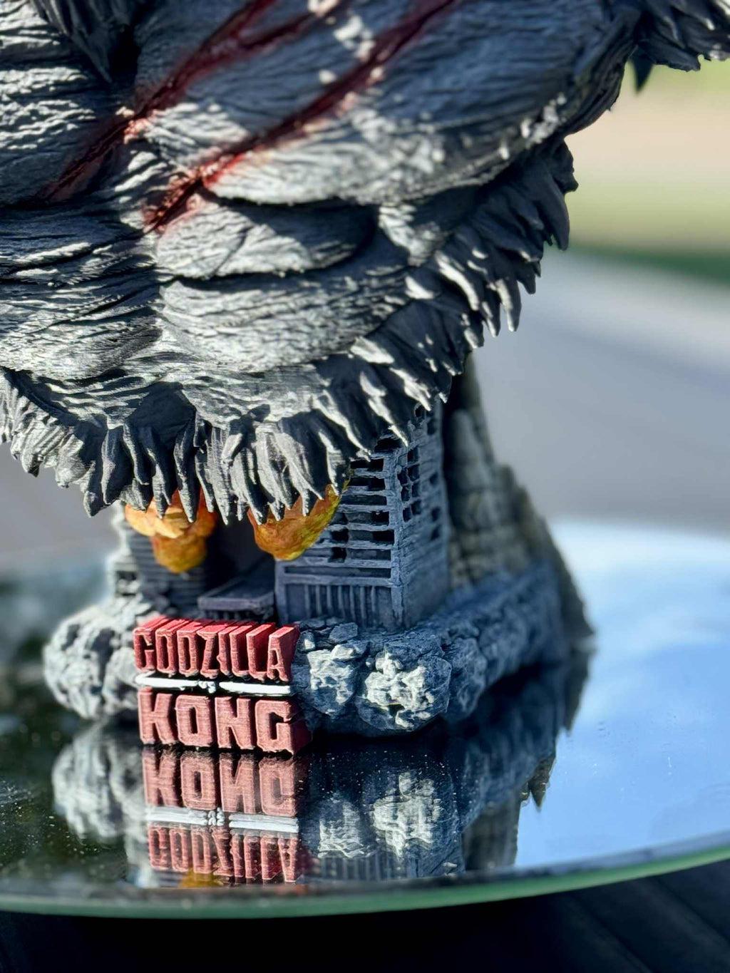 FDM 3D printed and custom hand painted King Kong bust.